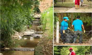 Limpia y “revitalizada” quedó quebrada Aranzoque de Piedecuesta luego de jornada ambiental liderada por el AMB