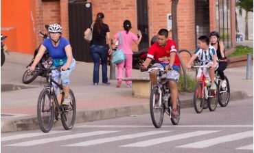 Las bicicletas pusieron la cara ambiental durante la jornada del Día Sin Carro
