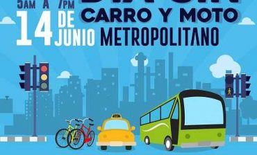 Miércoles 14 de junio, Día sin carro y sin moto en el área metropolitana de Bucaramanga. Puesto de Mando Unificado se instala a las 7:00 am, RUEDA DE PRENSA con resultados a las 6:45 pm